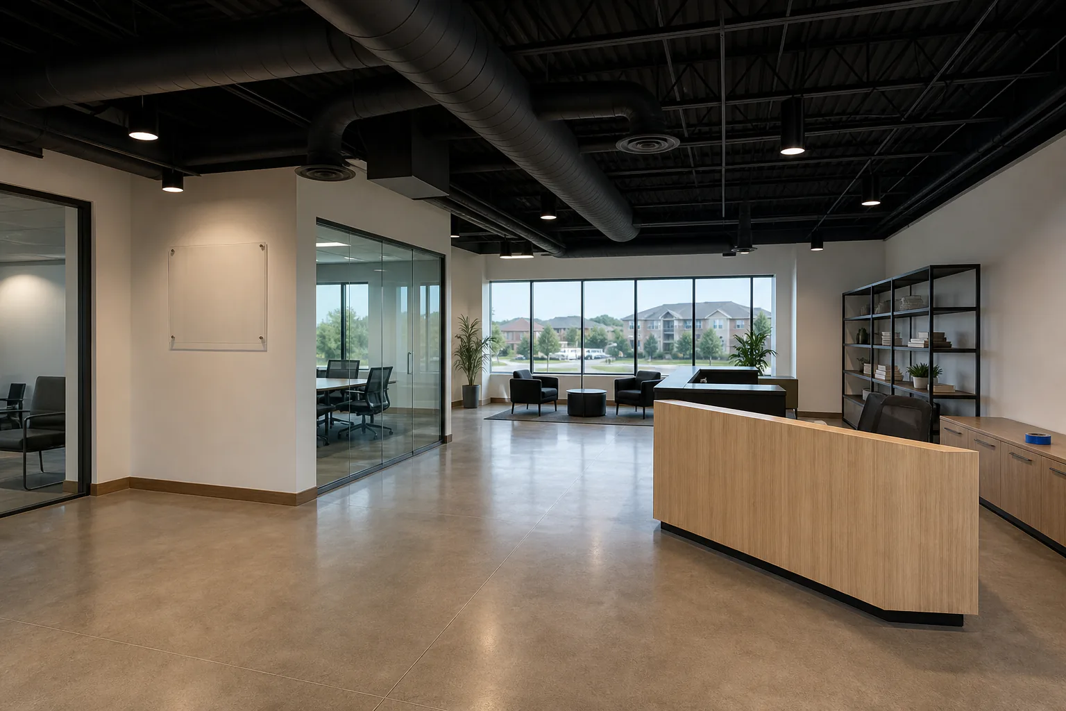 Commercial office renovation in Central Ohio by W&S Construction